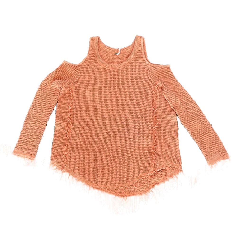 Free People Cold Shoulder Sunrise Sweater